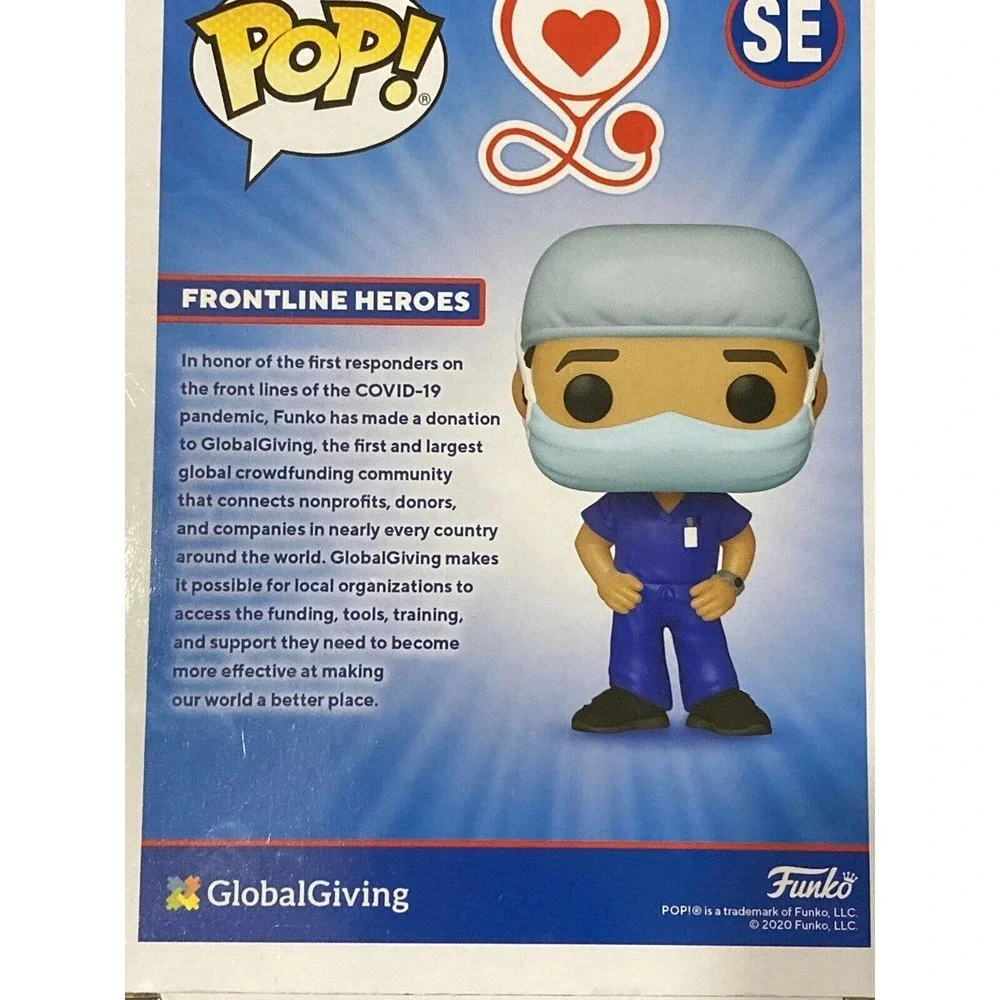 FRONTLINE HEROES Funko Pop! Vinyl Figure SE MALE #1‎ (Blue Scrubs) NURSE